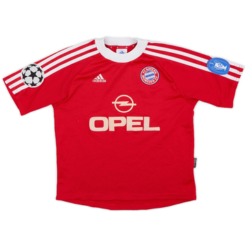 バイエルン 99/01 ホーム ユニフォーム Bayern XL 2001-02 Bayern Munich CL Shirt - 9/10 - (XL.Boys)