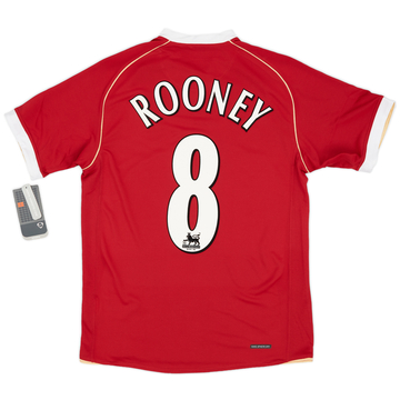 2006-07 Manchester United Home Shirt Rooney #8