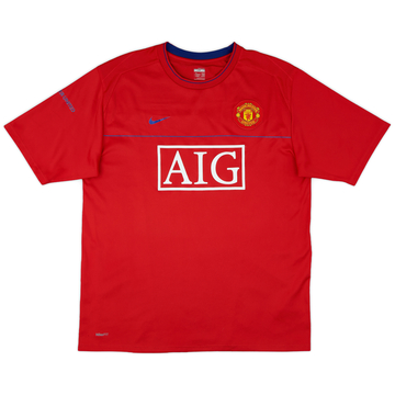 2008-09 Manchester United Nike Training Shirt - 8/10 - (XL)
