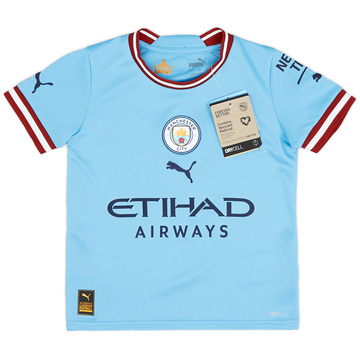 2022-23 Manchester City Home Shirt De Bruyne #17 (XS.Kids)