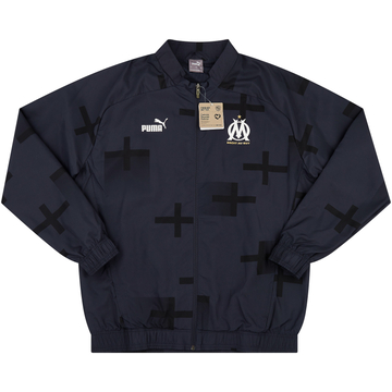 OLYMPIQUE MARSEILLE Tracksuit Track Top Mens Jacket Puma Size S Small
