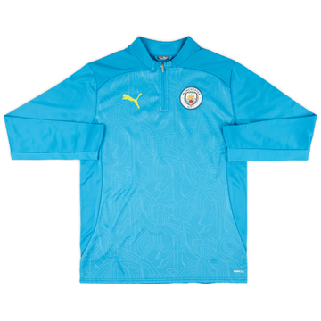 2024-25 Manchester City Puma Top de entrenamiento 1/4 Cremallera (NIÑOS)