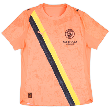 マンチェスターシティ　選手支給品　Pre-Match Shirt Lオレンジ Manchester City KidSuper オーセンティック ジャージー 2025/26