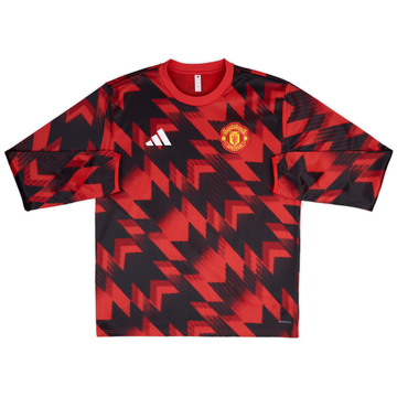 2025-26 Manchester United adidas Pre-Match Shirt (KIDS)