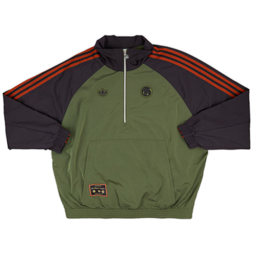 ★ adidas★ FC Bayern Terrace Icon Drill Top JF0596 adidas Bluza FC Bayern Terrace Icons Drill - Bordowy