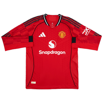 【BoB】Manchester United サイン入りジャージ M 2025-26 Manchester United Home L/S Shirt