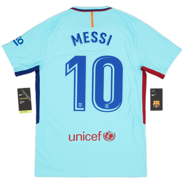 2017 18 Barcelona Away L S Shirt Messi 10