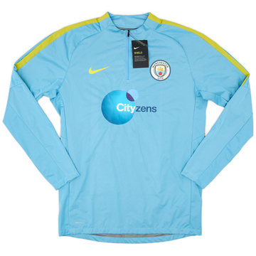 2016-17 Manchester City Player Issue Nike 1/4 Zip Drill Top