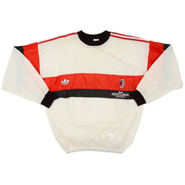 1990-92 AC Milan adidas 1/4 Zip Drill Top - 6/10 - (S)