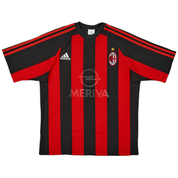 2003-04 AC Milan Home Shirt Maldini #3 - 4/10 - (XL)