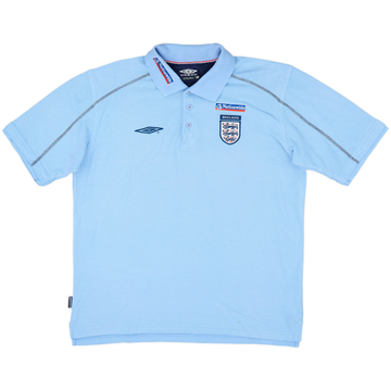 2002-03 England Umbro Polo Shirt - 8/10 - (XL)