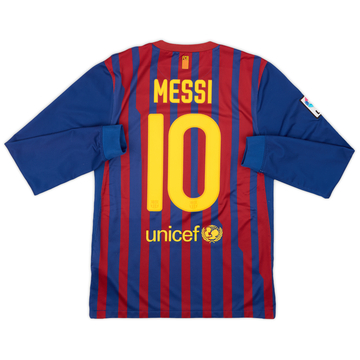 2011-12 Barcelona Away L/S Shirt Messi #10 - 10/10 - (S)
