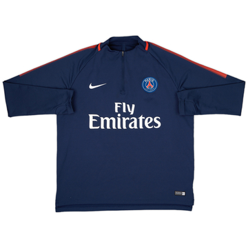 2017-18 Paris Saint-Germain Nike 1/4 Zip Training Top - 9/10