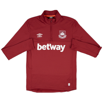 喜ばれる誕生日プレゼント Top Drill Zip 1/4 Umbro Ham West 2009-10 - (XXL) - 9/10 ウェア
