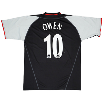ウェア Rare LIVERPOOL 02-04 AWAY FOOTBALL SHIRT 2002-04 Liverpool Away Shirt Owen #10 - 5/10 - (XL)