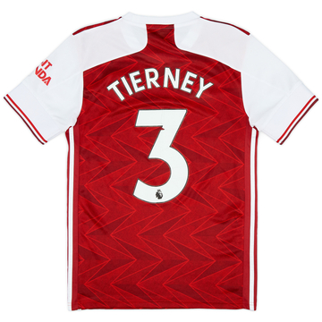 2020 Arsenal Match Issue FA Cup Final Home Shirt Tierney #3