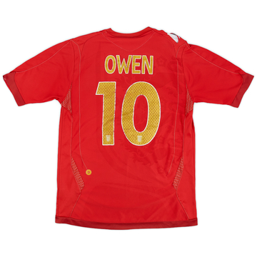 2006-07 England Match Issue Away Shirt Owen #10