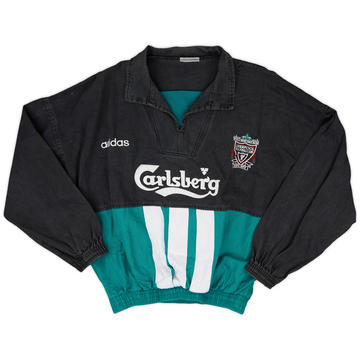 1995-96 Liverpool adidas Drill Top - 7/10 - (L) 1995-96 Liverpool adidas Drill Top - 7/10 - (L)