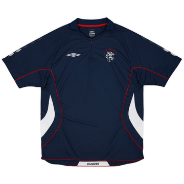 2006-07 Rangers Umbro 1/4 Zip Training Polo - 10/10 - (XXL)