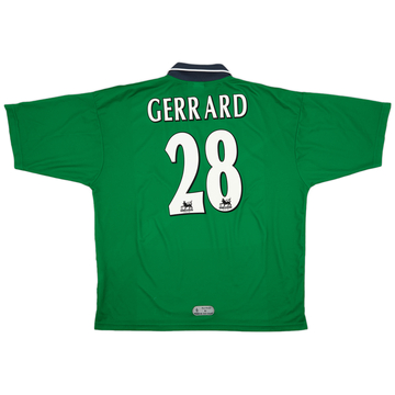 1999 00 Liverpool Away Shirt Gerrard 28 5 10 M