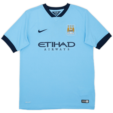 1991-93 Manchester City Home Shirt - 8/10 - (XL)