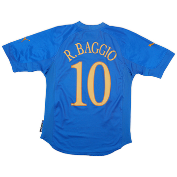 2003-2004 イタリア代表　#10 R.BAGGIO 2004-06 Italy Home Shirt Baggio #10 (XXL)