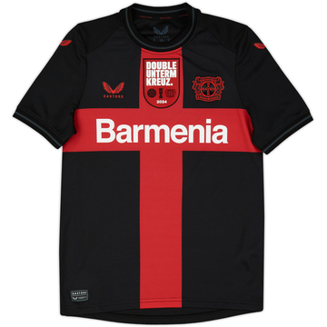 2023-24 Bayer Leverkusen Home 'Double Cup Winners' Shirt - In Box