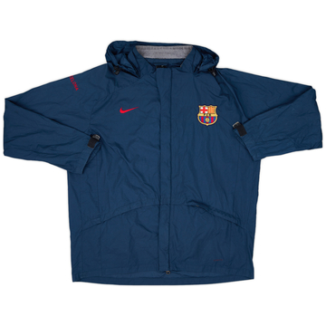 2002-03 Barcelona Nike Hooded Rain Jacket (XXL)