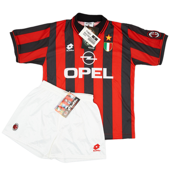 1996-97 AC Milan Graphic Shirt R.Baggio #18 - 8/10 - (S)