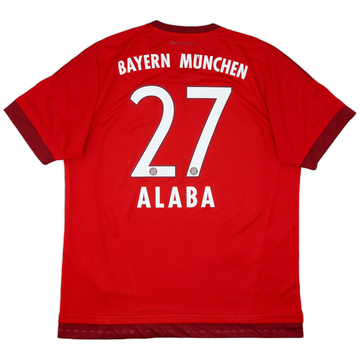 2015 16 Bayern Munich Home Shirt Alaba 27 8 10 L