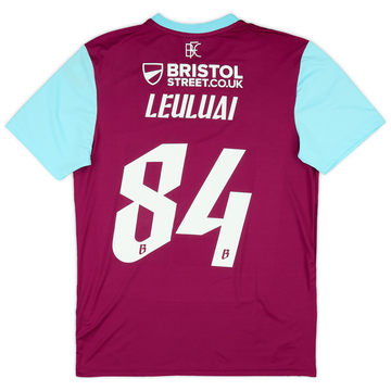 2024-25 Burnley Player Issue Home Shirt Leuluai #84 (M)
