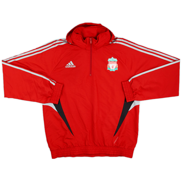 2006-07 Liverpool adidas 1/4 Zip Hooded Rain Jacket - 6/10 - (S) 2006-07 Liverpool adidas 1/4 Zip Hooded Rain Jacket - 6/10 - (S)