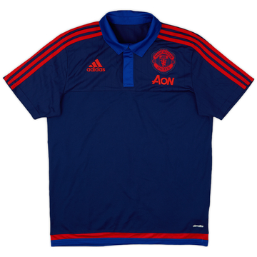 2015-16 Manchester United adidas Camiseta Polo - 9/10 - (M)