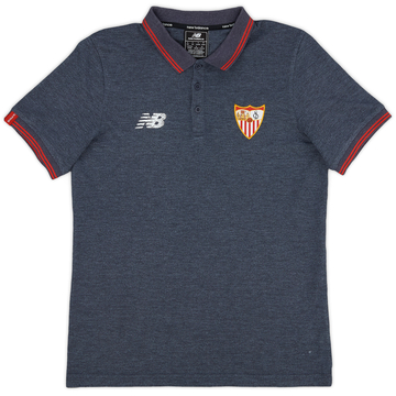 2016 17 Sevilla New Balance Training L S Shirt 7 10 M