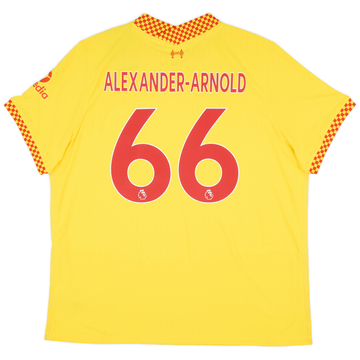 【高知インター店】 2021-22 Liverpool Away Shirt Alexander-Arnold #66 - 8/10 応援グッズ