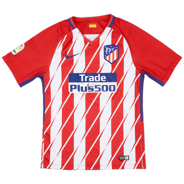 2017 18 Atletico Madrid Home Shirt 9 10 L.Boys