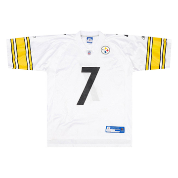 2008 11 Pittsburgh Steelers Roethlisberger 7 Reebok On Field Away Jersey Excellent L