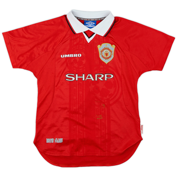 新品 1999 Umbro Manchester United TREBLE T RARE Manchester Utd 1998/99 1999/00 Treble Winning Home