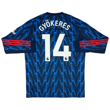 新品（14 番 GYÖKERES）2025 年アーセナルユニフォーム M 2025-26 Arsenal Authentic Away Shirt Gyokeres #14