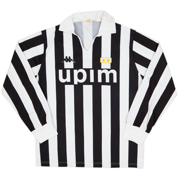 1989-90 Juventus Basic Home L/S Shirt - 6/10 - (XL)