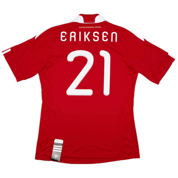 2010 11 Denmark Home Shirt Eriksen 8 6 10 L.Boys