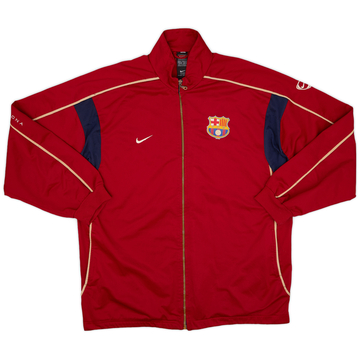 2001-02 Barcelona Nike Hooded Track Jacket - 8/10 - (L)