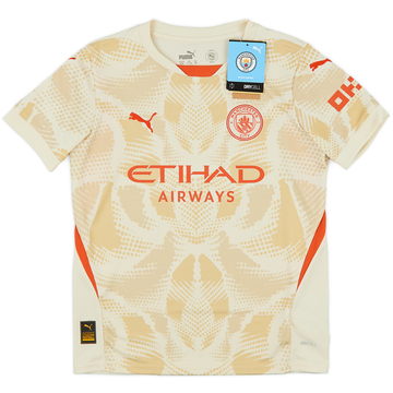 2024-25 Manchester City Portero Manga Corta Camiseta (Niños)