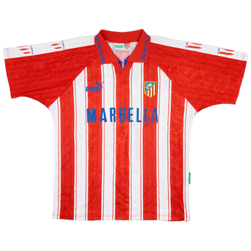 1995-96 Atletico Madrid Home Shirt - 7/10 - (L)