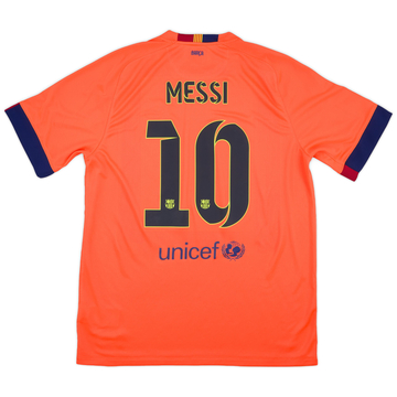 2014-15 Barcelona Away Shirt Messi #10