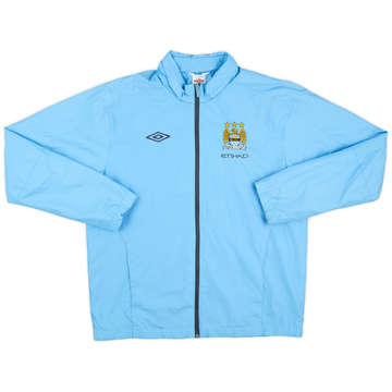 Y2K UMBRO Manchester City Soccer Zip-Up Jacket Sz. XL