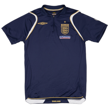 2006-07 England Umbro 1/4 Zip Training Shirt - 9/10 - (L.Boys)
