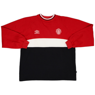 2000-02 Manchester United Umbro Sweat Top - 8/10 - (M)