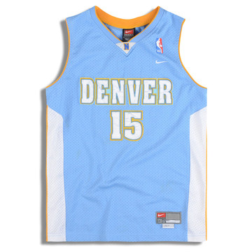 2004 06 Denver Nuggets Anthony 15 Reebok Swingman Jersey Away Y