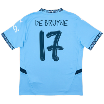 マンチェスター・シティ DE BRUYNE 17番 ジャージ　US Sサイズ 2024-25 Manchester City Home L/S Shirt De Bruyne #17